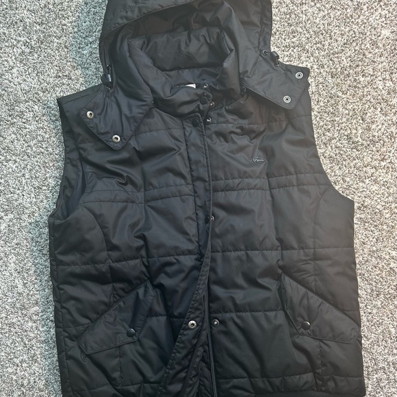 Lacoste Jackets & Blazers - Women’s Lactose Black Quilted Hooded Vest